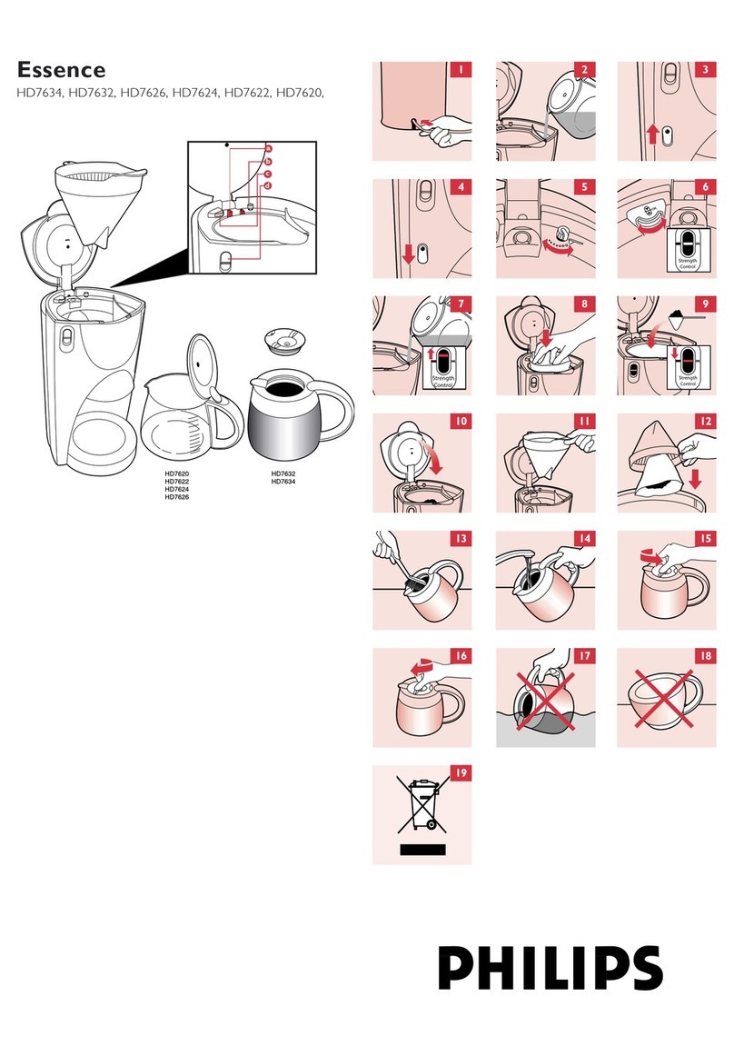 Philips Essence HD7634 User manual Philips Essence HD7634 User manual