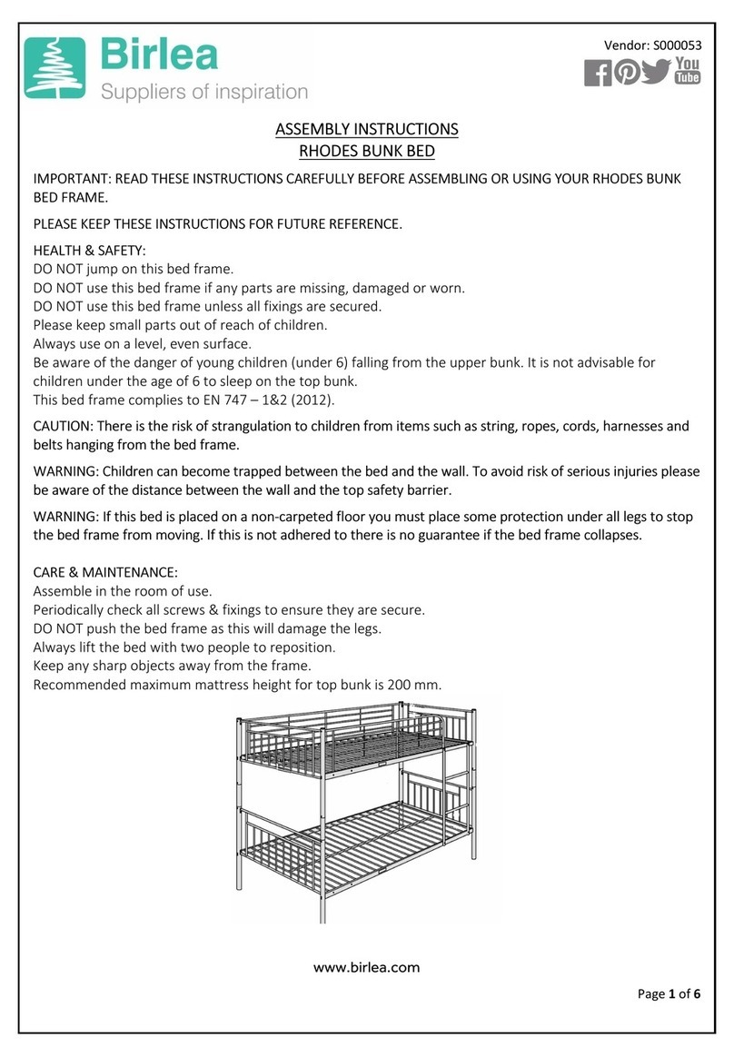 Birlea RHODES User manual Birlea RHODES User manual