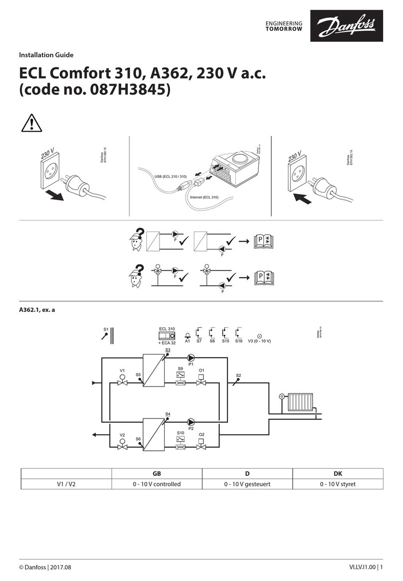 Danfoss ECL Comfort 310 User manual