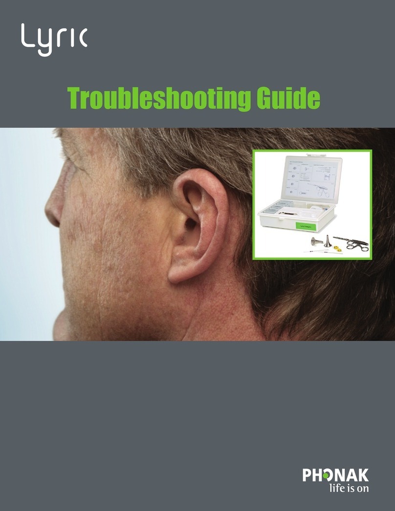 Phonak Lyric User manual