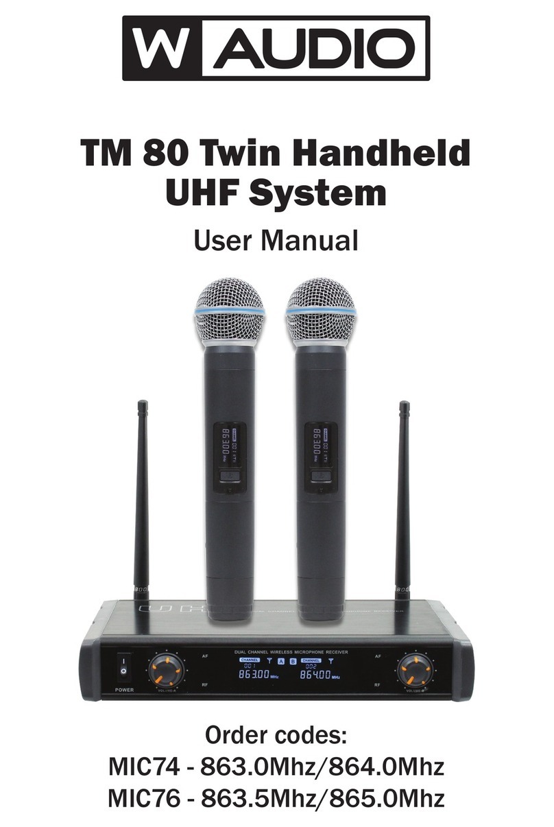 Waudio TM 80 user manual