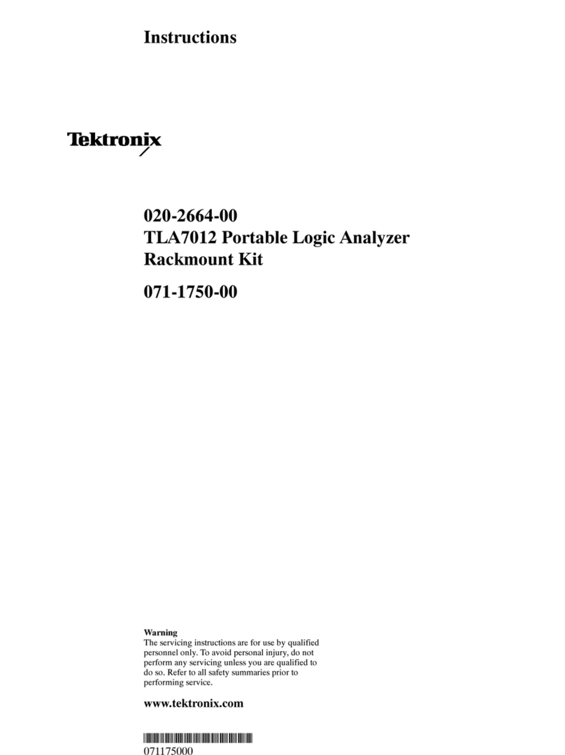 Tektronix TLA7012 instructions Tektronix TLA7012 instructions