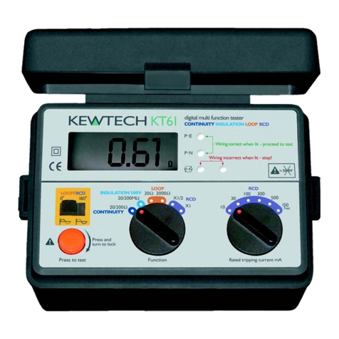 Kewtech KT61 instruction manual