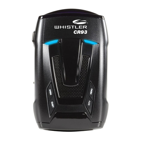Whistler CR93 User manual Whistler CR93 User manual