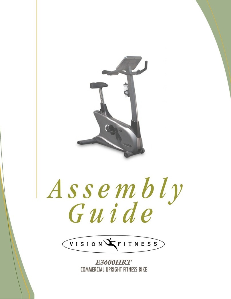 Vision Fitness E3600HRT Assembly guide Vision Fitness E3600HRT Assembly guide