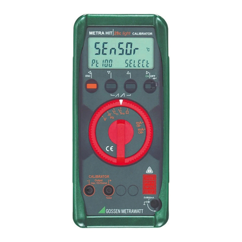 Gossen MetraWatt METRAHit 28C light operating instructions