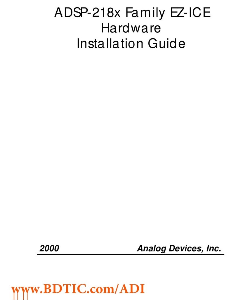 Analog Devices ADDS-218X-ICE-2.5V installation guide Analog Devices ADDS-218X-ICE-2.5V installation guide
