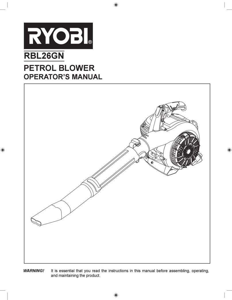 Ryobi RBL26GN Operator's manual