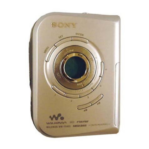 Sony Walkman WM-FX495 User manual
