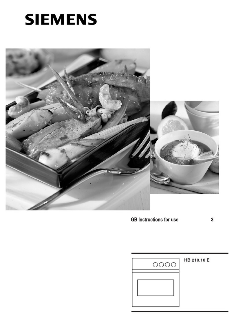Siemens HB 210.10 E User manual