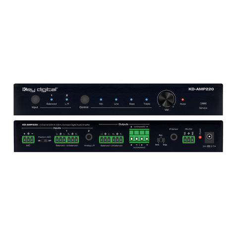 Key Digital KD-AMP220 User manual