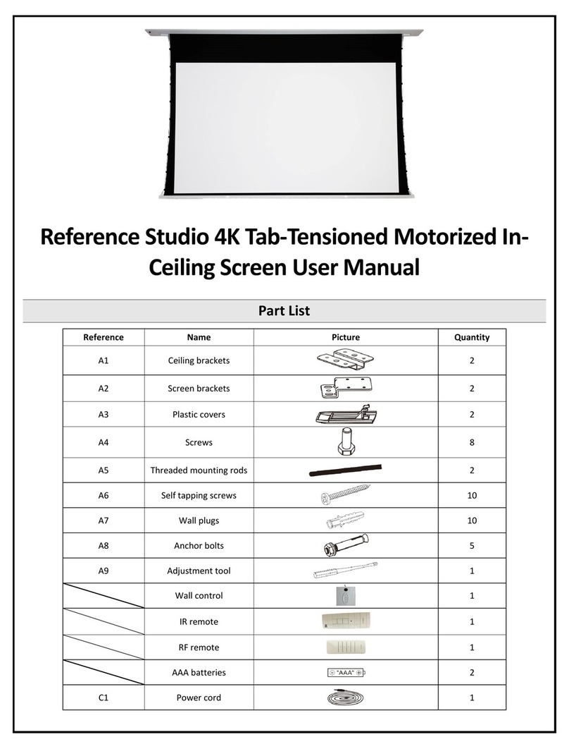 EluneVision Reference Studio 4K Motorized Tab-Tensioned User manual