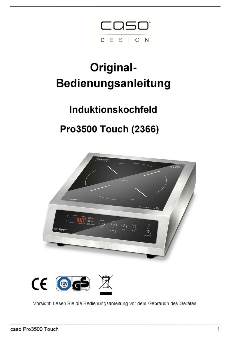 CASO DESIGN Pro3500 Touch 2366 User manual