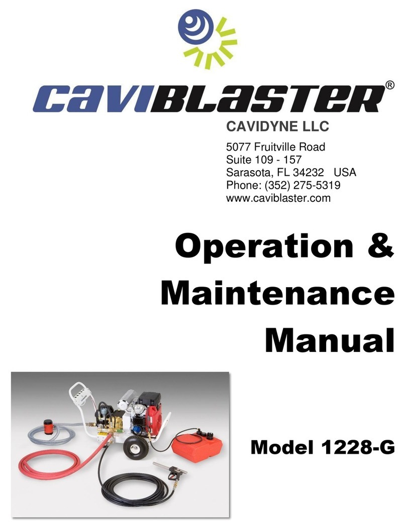 Caviblaster 1228-G Operation & maintenance manual