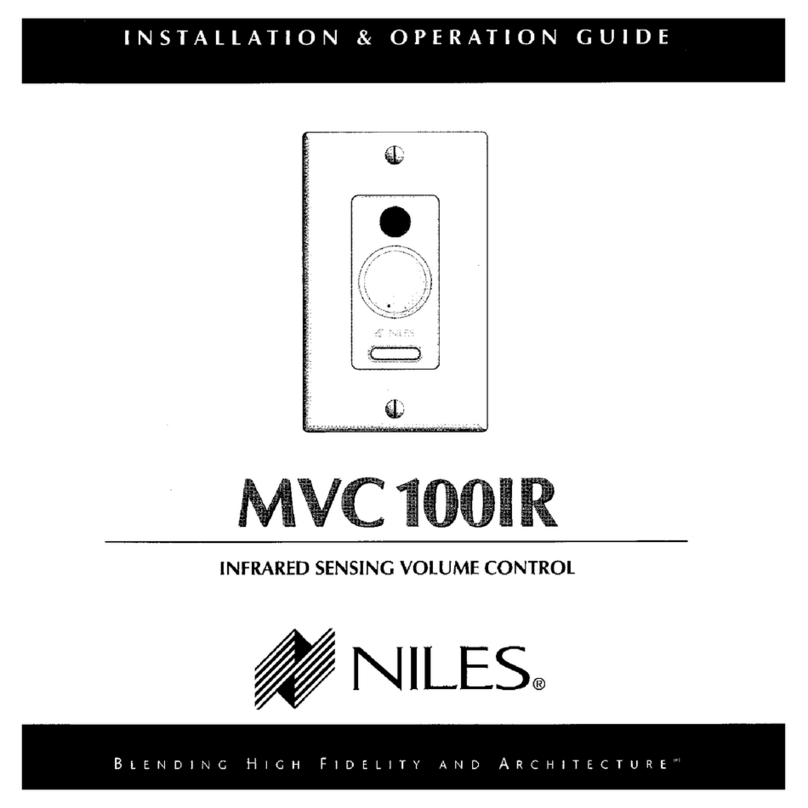 Niles MVC100IR Installation & operation guide