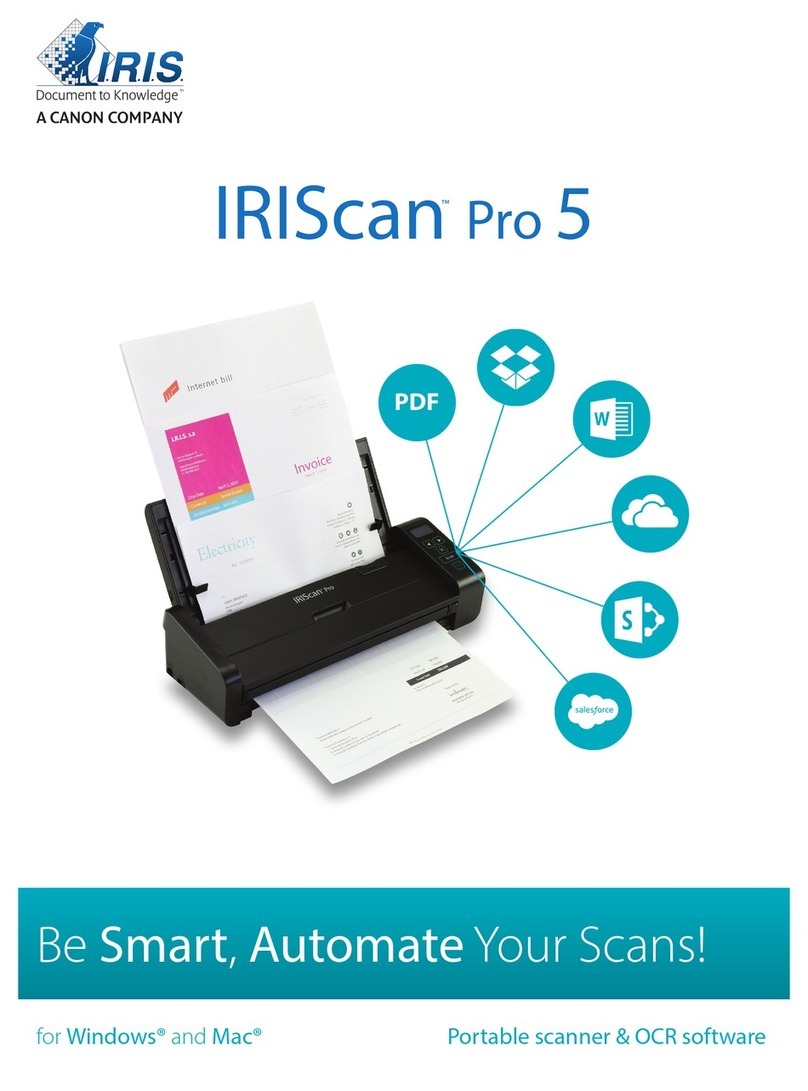 IRIS IRIScan Pro 5 User manual IRIS IRIScan Pro 5 User manual