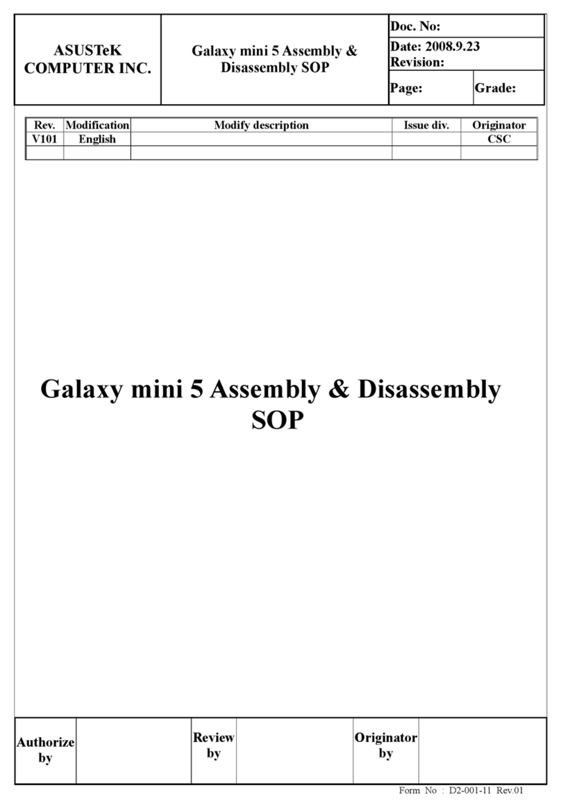 ASUSTeK COMPUTER Galaxy mini 5 Installation instructions