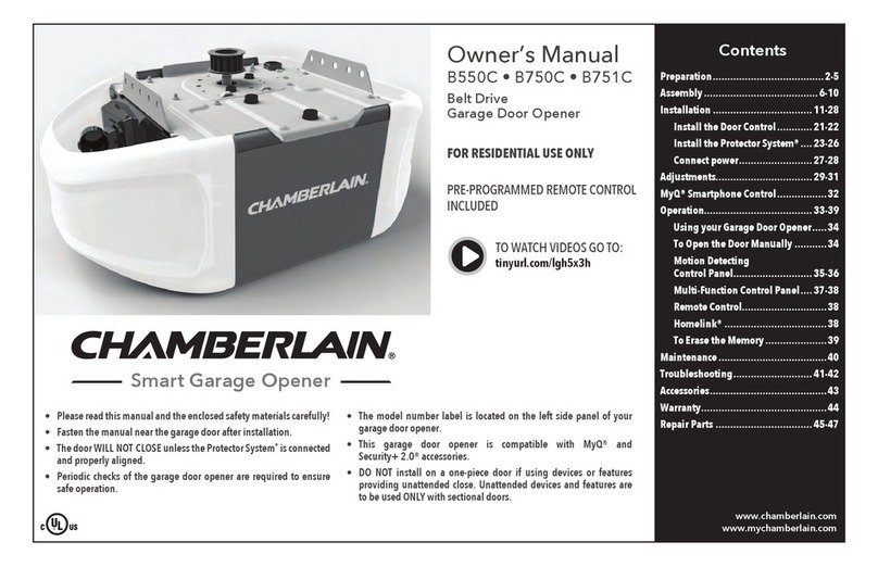 Chamberlain BC550C owner's manual
