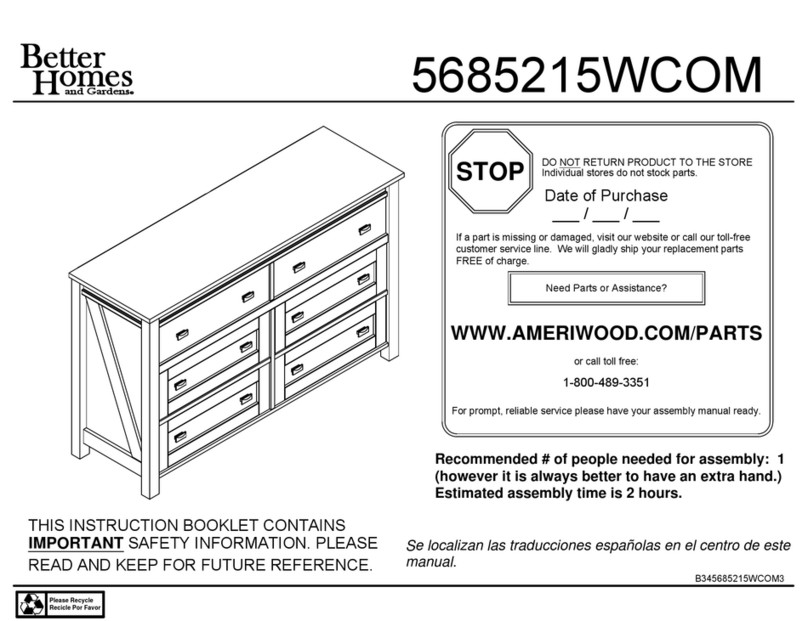 better homes 5685215WCOM Instruction booklet