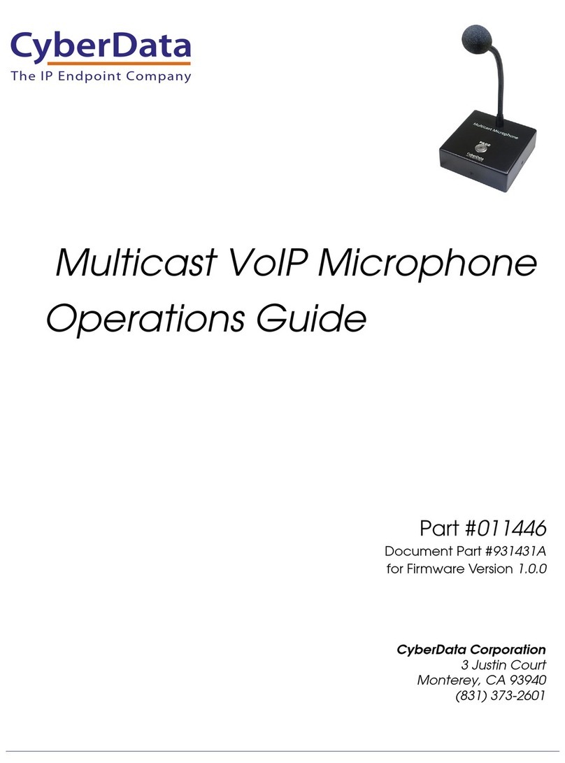 CyberData 011446 User manual