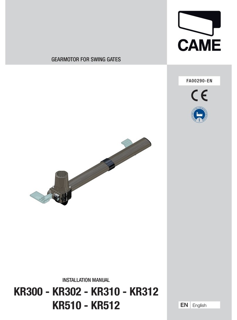 CAME KR302 User manual