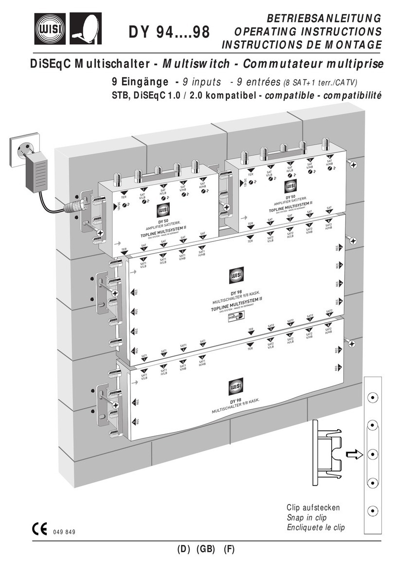 Wisi DY 94....98 operating instructions