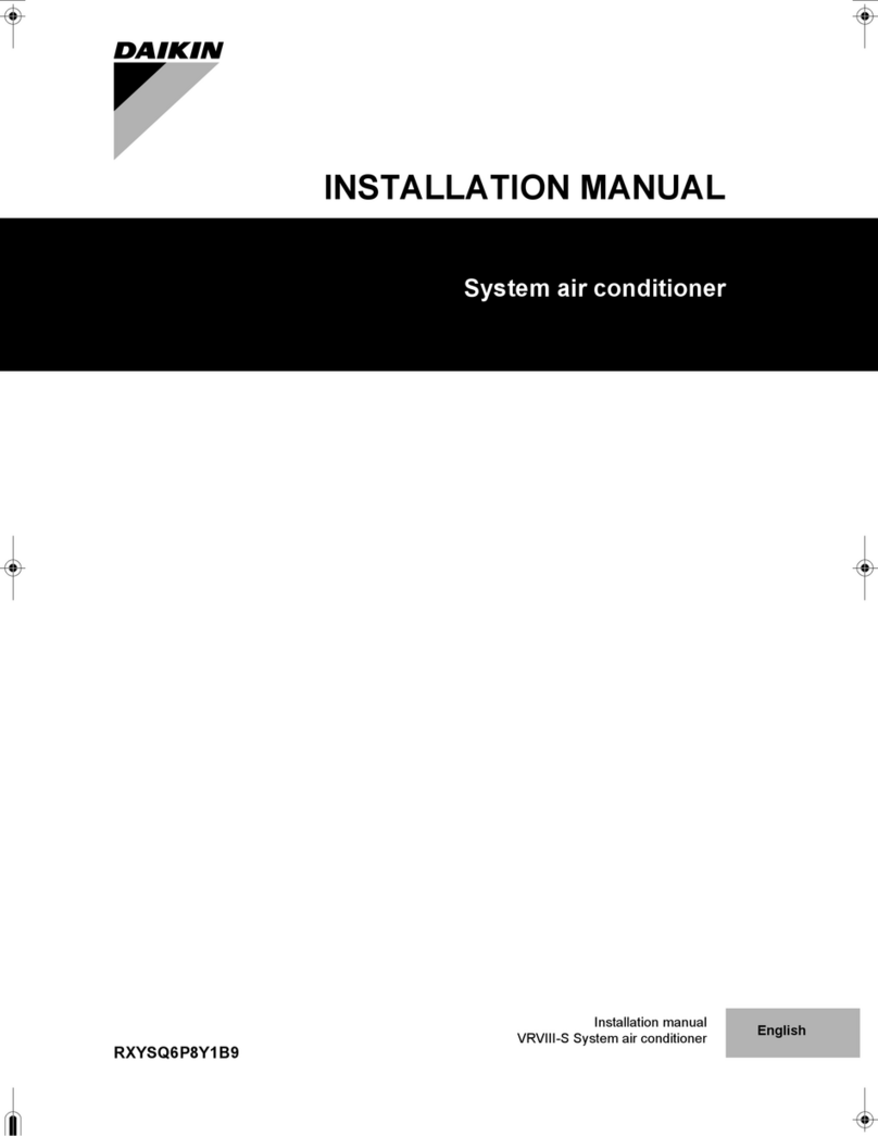 Daikin RXYSQ6P8Y1B9 installation manual