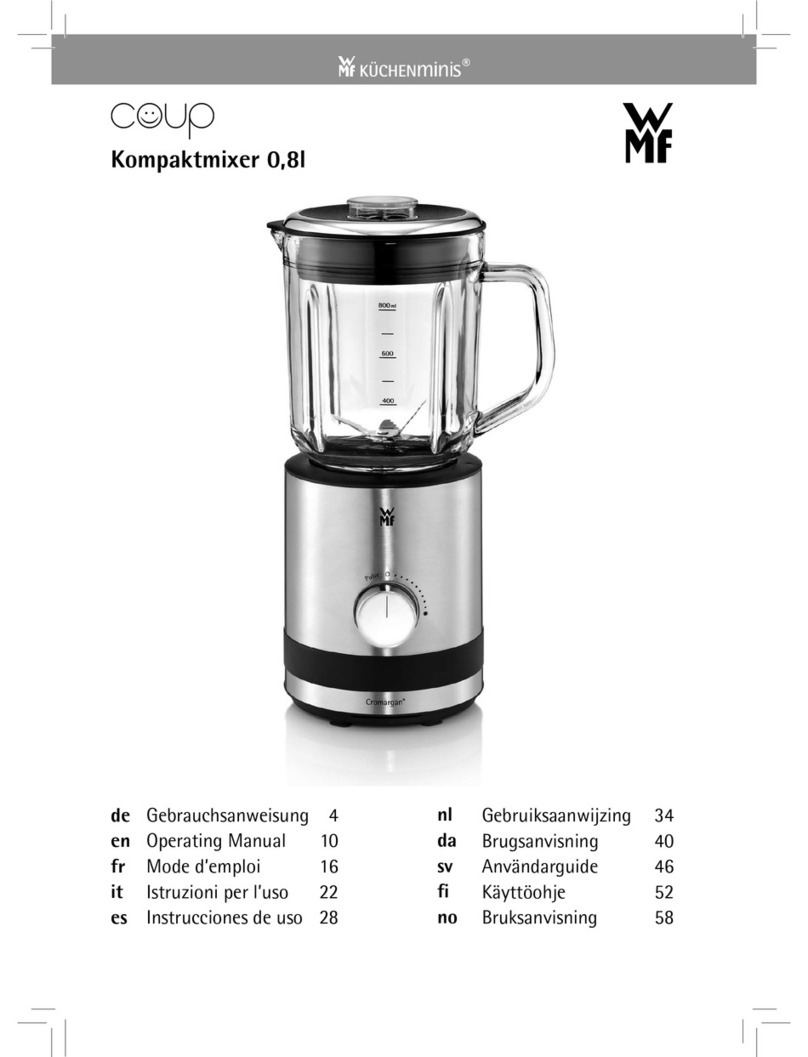WMF COUP operating manual