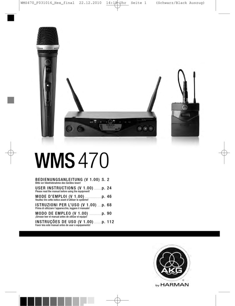 AKG WMS 470 - SERVICE User instructions