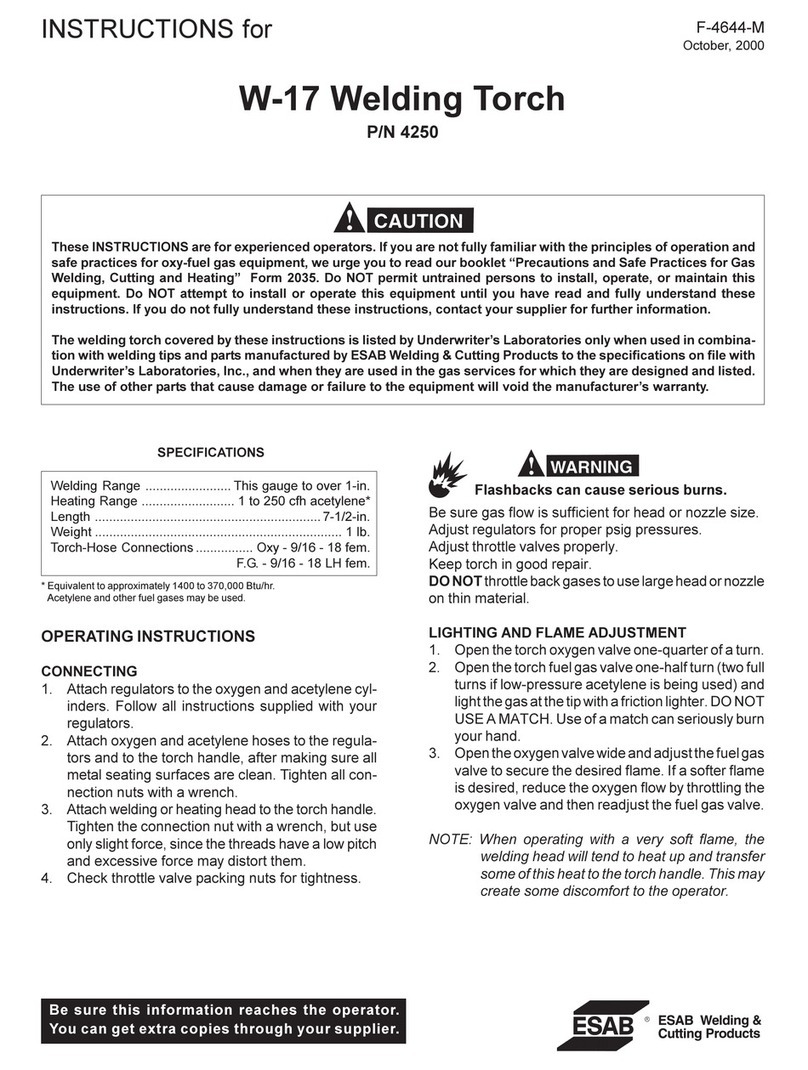 ESAB W-17 instructions