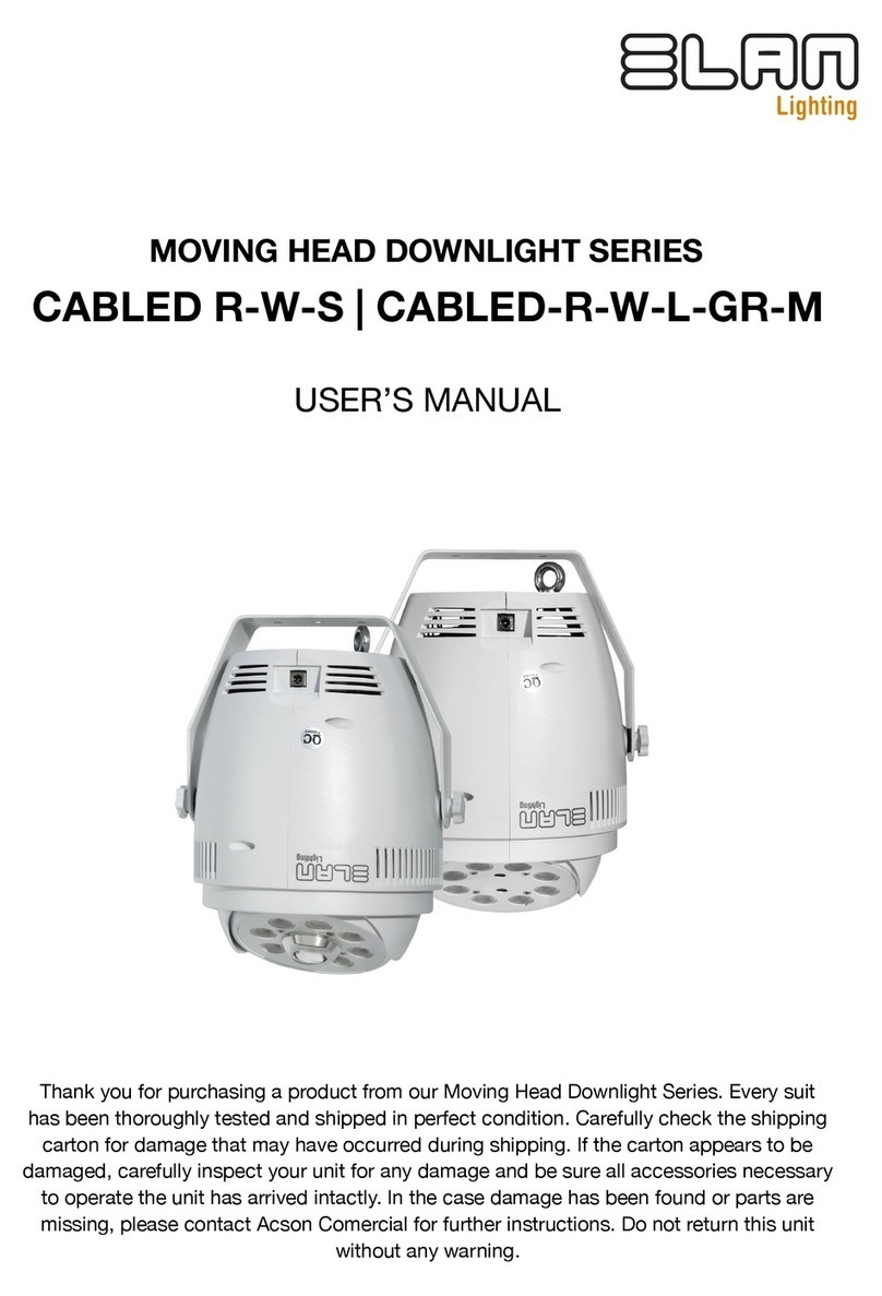 Elan CABLED R-W-S User manual Elan CABLED R-W-S User manual