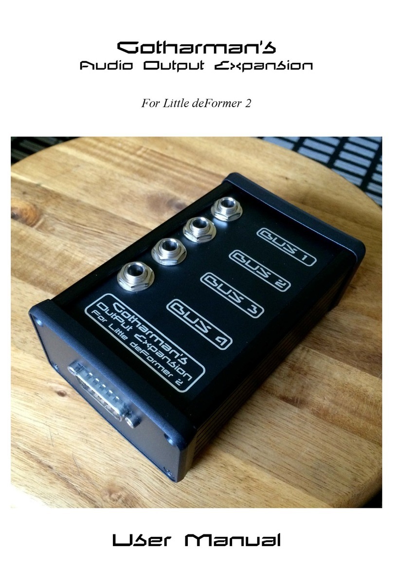 Gotharman Audio Output ExpansionBox User manual