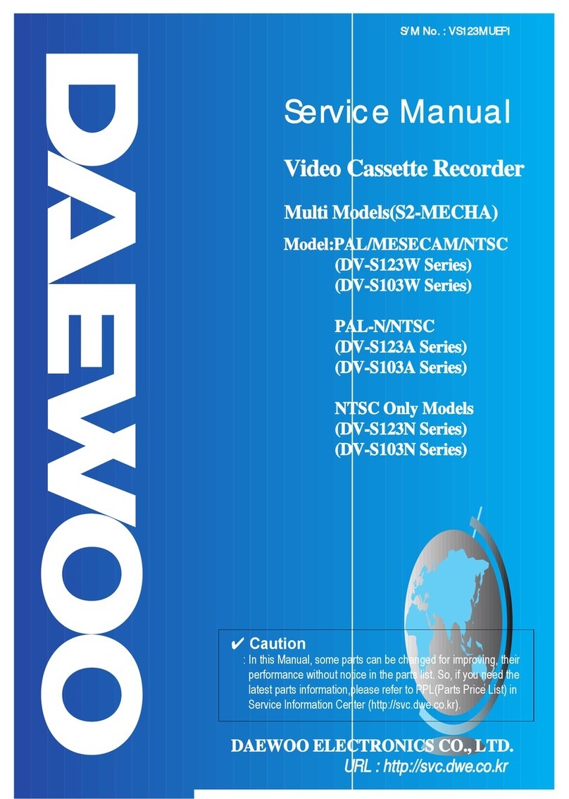 Daewoo DV-S123W Series User manual