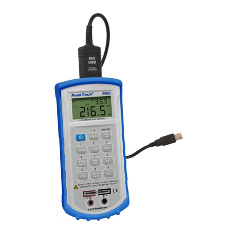 PeakTech 2165 USB User manual