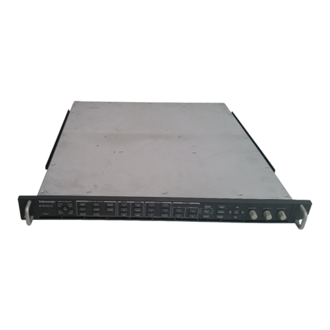 Tektronix WVR610A User manual