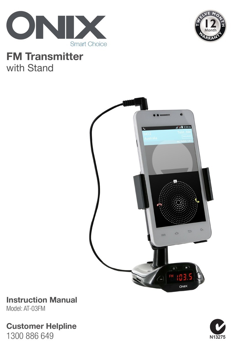 Onix AT-03FM instruction manual