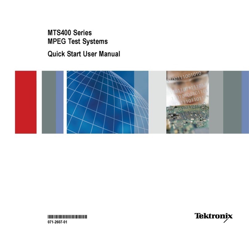 Tektronix MTS400 Series Manual Tektronix MTS400 Series Manual