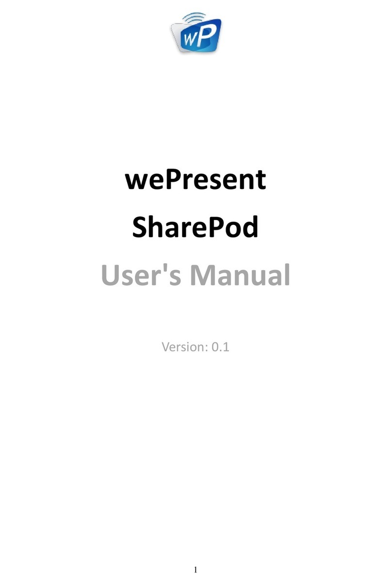 WePresent SharePod User manual