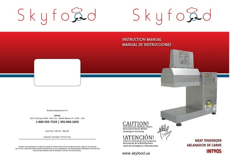 Skyfood INT90S instruction manual
