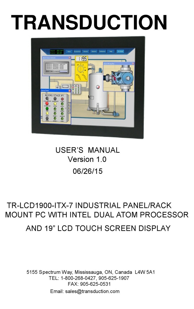 Transduction TR-LCD1900-ITX-7 User manual