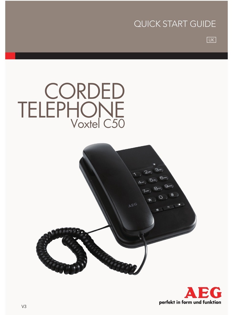AEG Voxtel C50 quick start guide