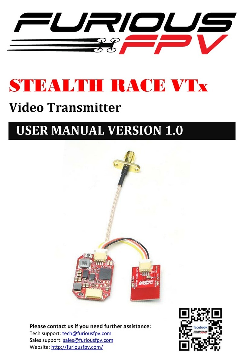 Furious FPV STEALTH RACE VTx user manual