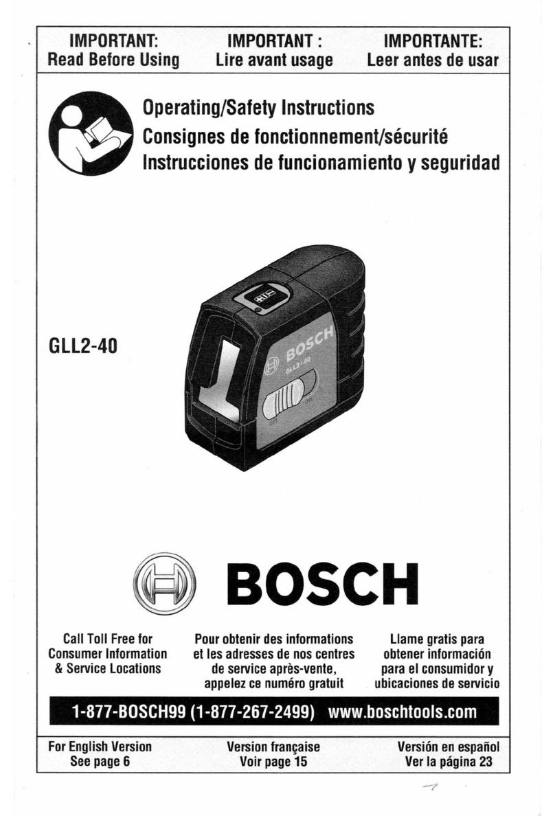 Bosch GLL2-40 Operating and safety instructions