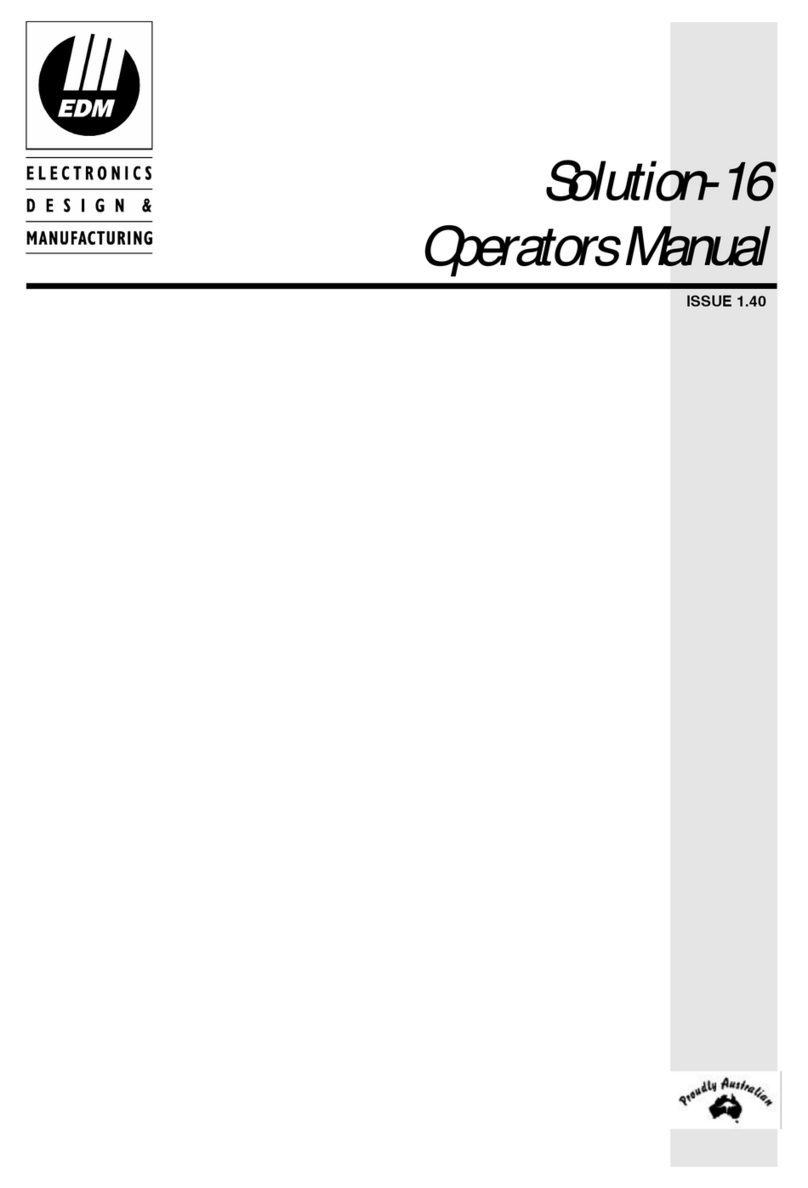 EDM Solution-16 Safecom Operator's manual