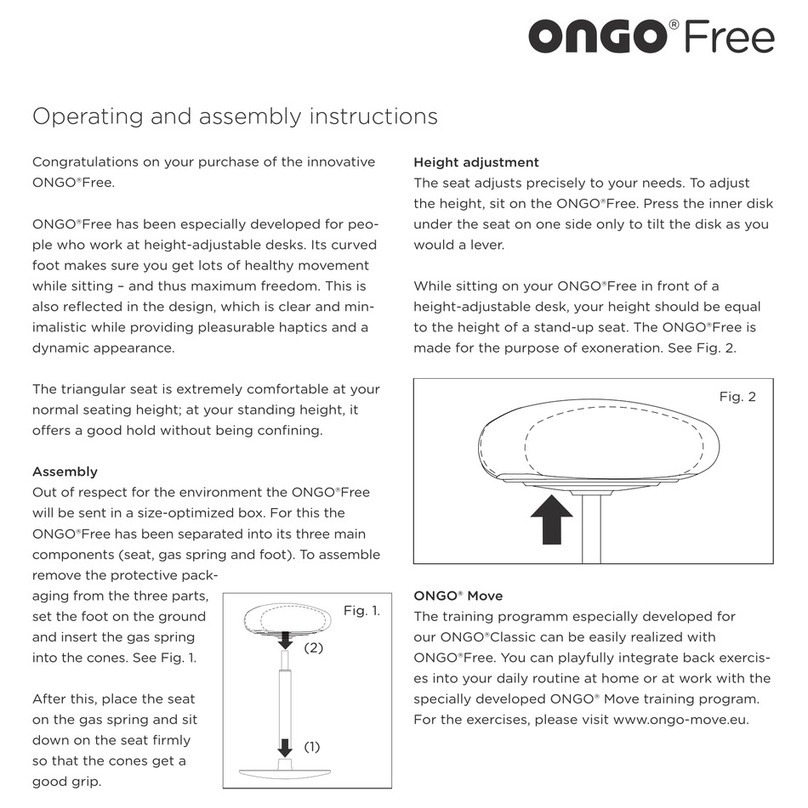 Ongo FREE Operating and assembly instructions Ongo FREE Operating and assembly instructions