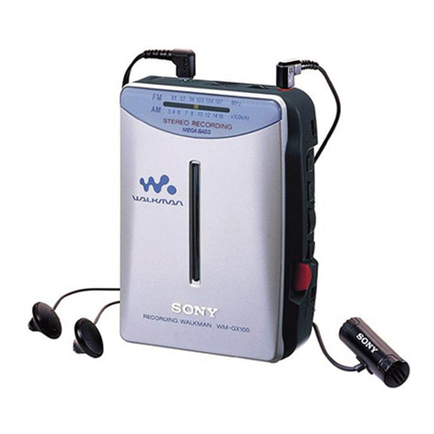 Sony Walkman WM-GX100 Service manual