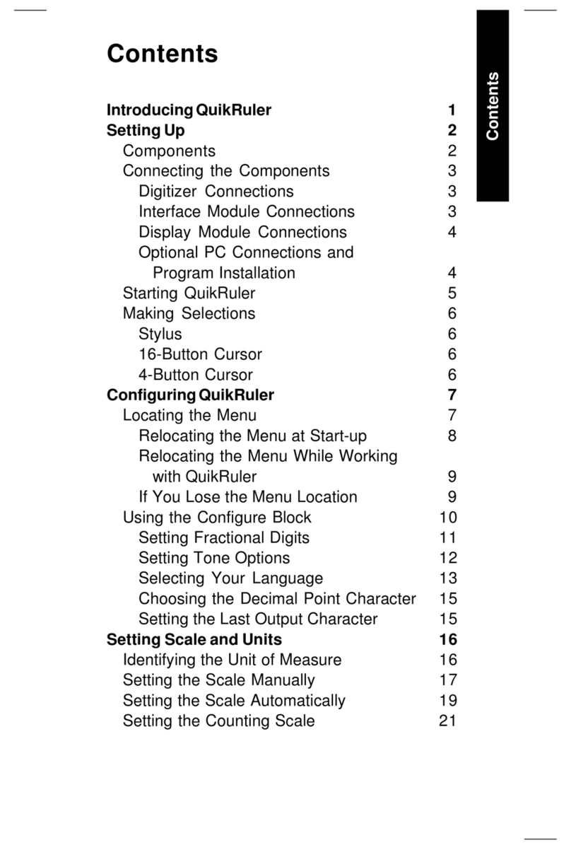GTCO CalComp QUIKRULER User manual