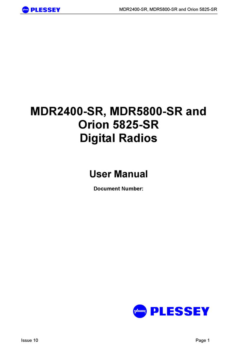 Plessey MDR2400-SR user manual