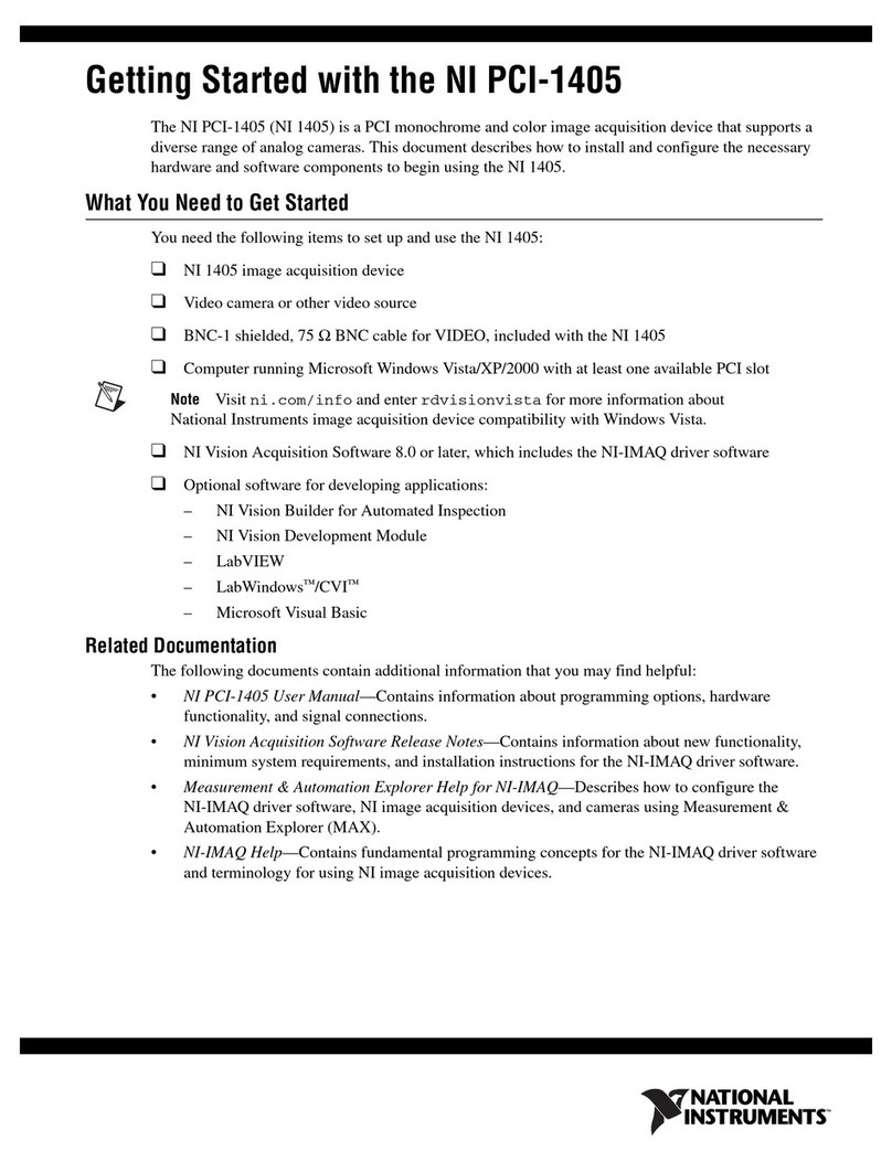 NI PCI-1405 Getting started guide