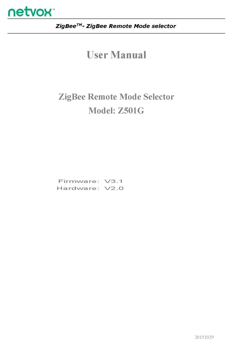 netvox ZigBee Z501G user manual